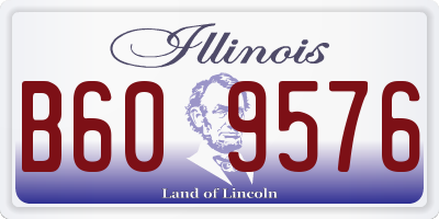 IL license plate B609576