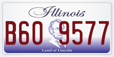 IL license plate B609577