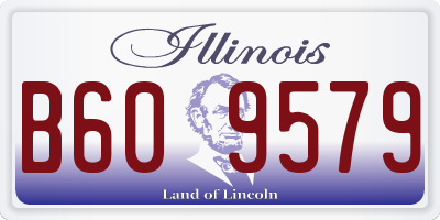 IL license plate B609579