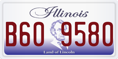 IL license plate B609580