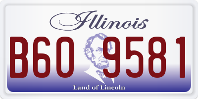 IL license plate B609581