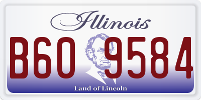 IL license plate B609584