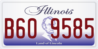 IL license plate B609585