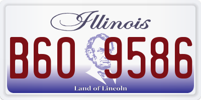 IL license plate B609586