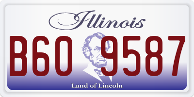 IL license plate B609587