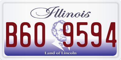 IL license plate B609594