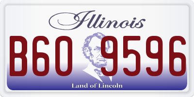 IL license plate B609596