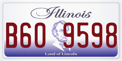 IL license plate B609598