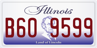 IL license plate B609599