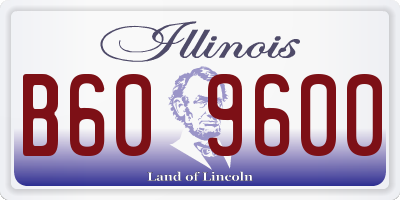 IL license plate B609600