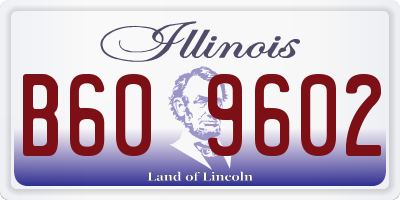 IL license plate B609602