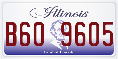 IL license plate B609605