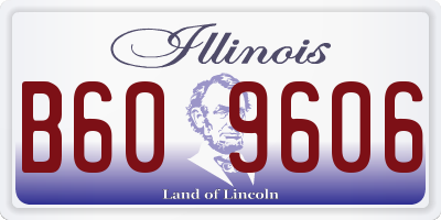 IL license plate B609606