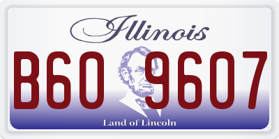 IL license plate B609607
