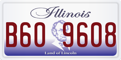 IL license plate B609608