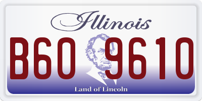 IL license plate B609610