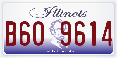 IL license plate B609614