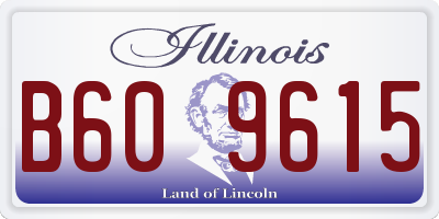 IL license plate B609615