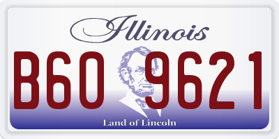 IL license plate B609621