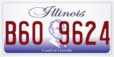 IL license plate B609624