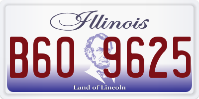 IL license plate B609625