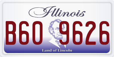 IL license plate B609626