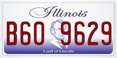 IL license plate B609629