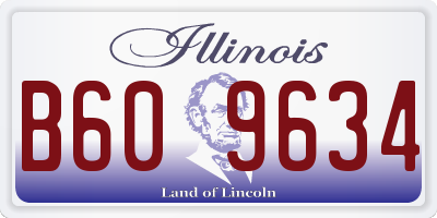 IL license plate B609634