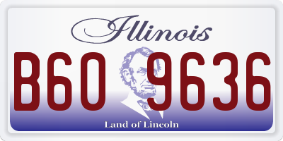 IL license plate B609636