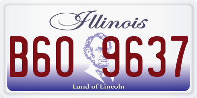 IL license plate B609637