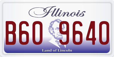 IL license plate B609640