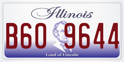 IL license plate B609644