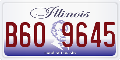 IL license plate B609645