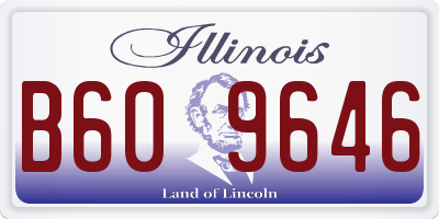 IL license plate B609646