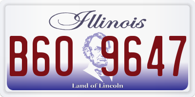IL license plate B609647