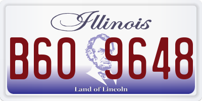 IL license plate B609648
