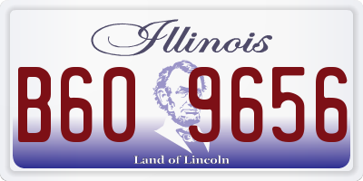 IL license plate B609656