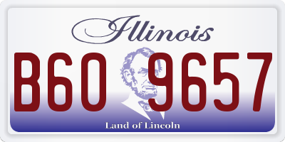 IL license plate B609657