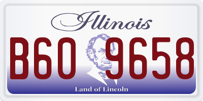 IL license plate B609658