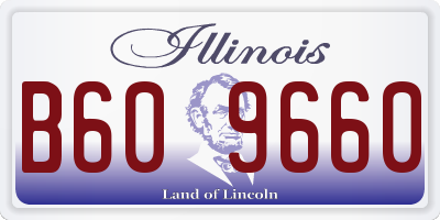 IL license plate B609660