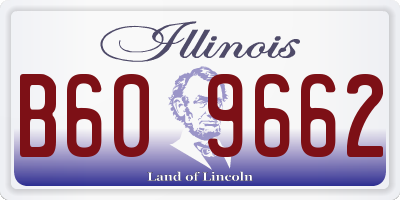IL license plate B609662