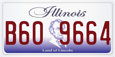 IL license plate B609664