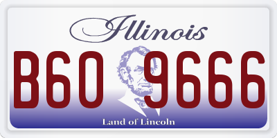 IL license plate B609666
