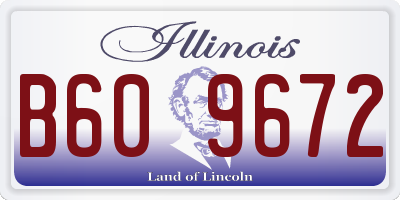 IL license plate B609672