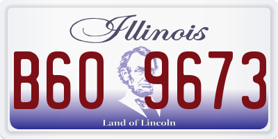 IL license plate B609673