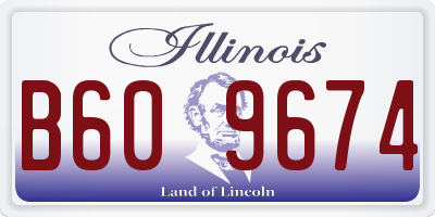 IL license plate B609674