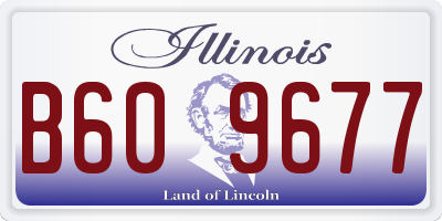IL license plate B609677