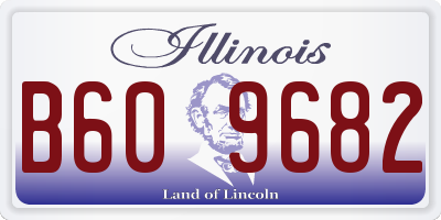 IL license plate B609682