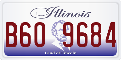 IL license plate B609684