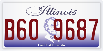 IL license plate B609687